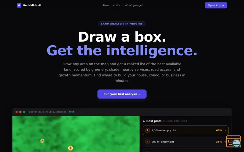 Screenshot of GeoValida