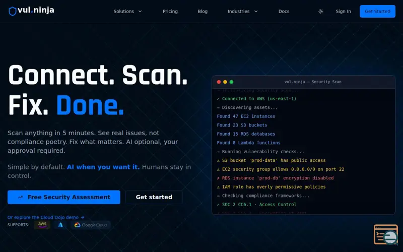 Screenshot of Vul
