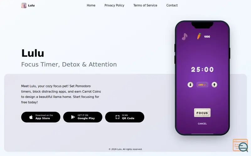 Screenshot of Lulu