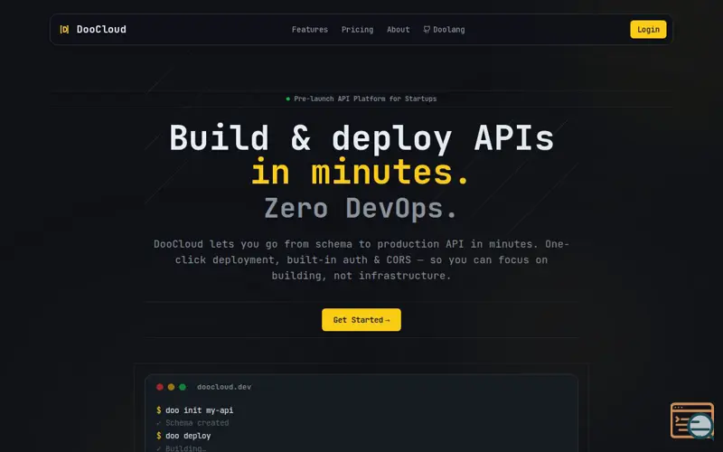 Screenshot of DooCloud
