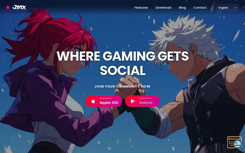 Screenshot of Jynx, a launch using GitHub Pages