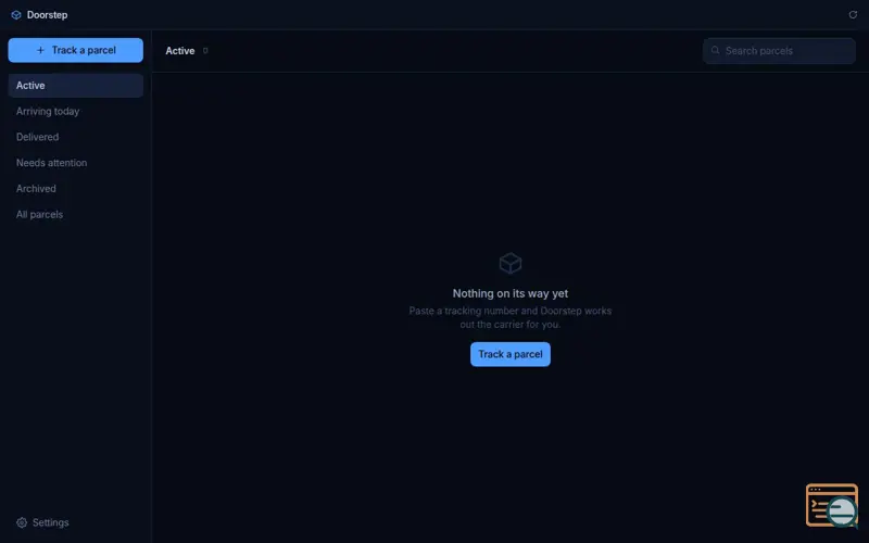 Screenshot of Doorstep — Package Tracker