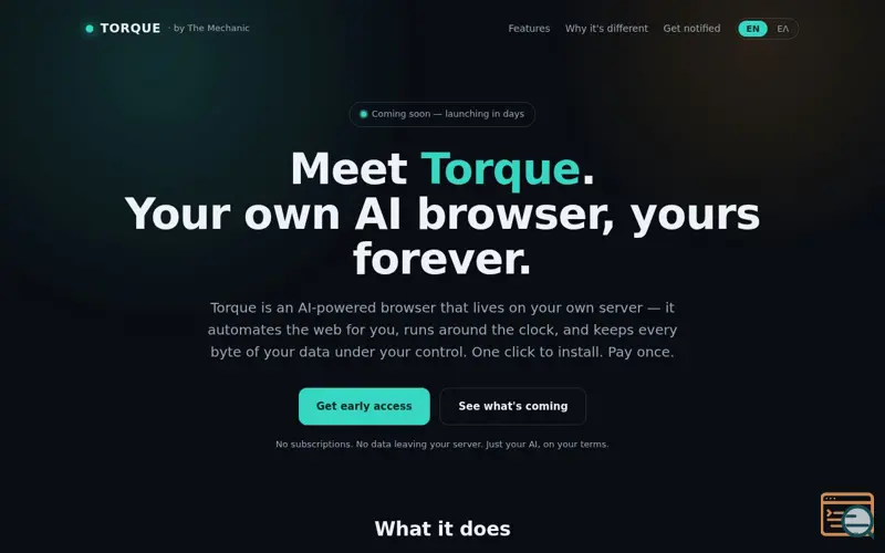 Screenshot of Torque