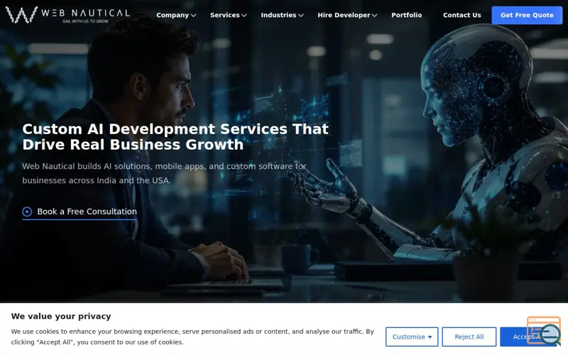 Screenshot of Web Nautical