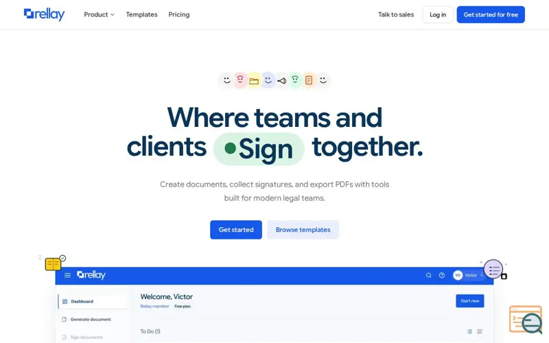 Screenshot of Rellay | Legal work, made remarkably simple