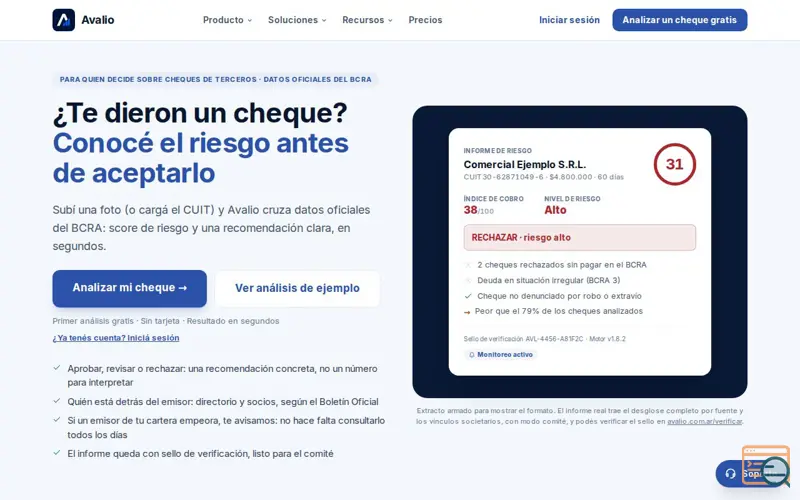 Screenshot of Avalio