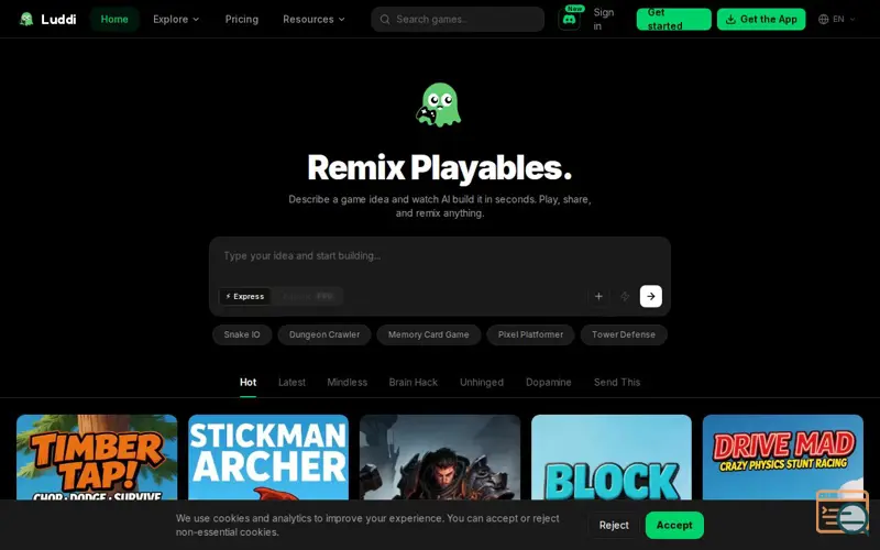 Screenshot of Luddi