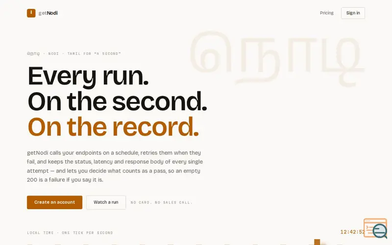 Screenshot of getNodi