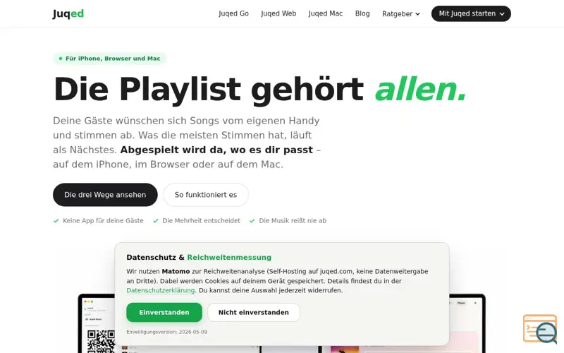 Screenshot of Juqed