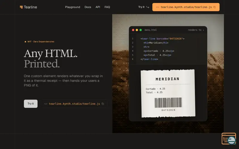 Screenshot of Tearline