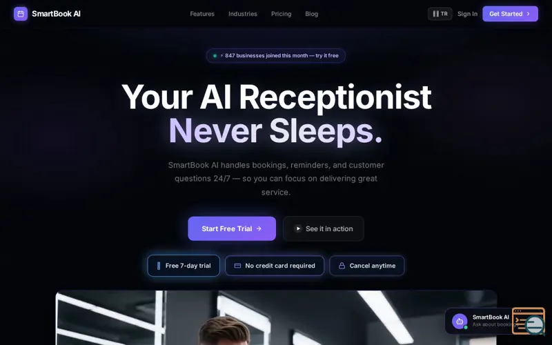 Screenshot of SmartBook AI