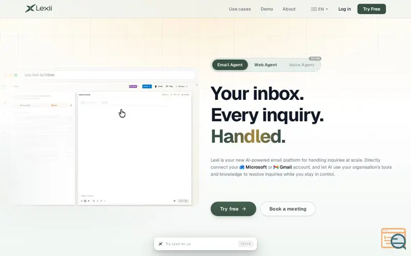 Screenshot of Lexii