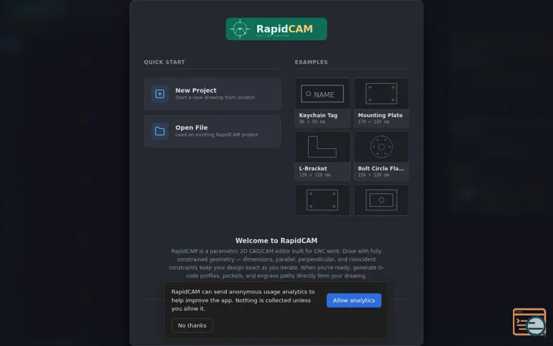 Screenshot of RapidCam