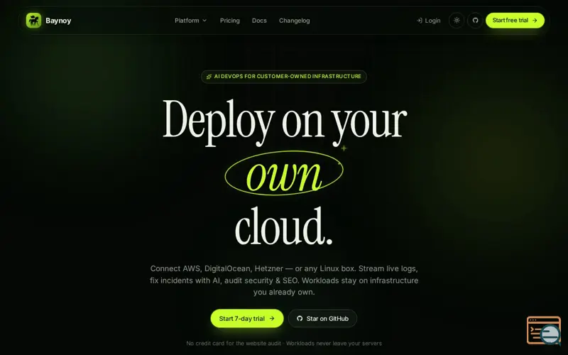 Screenshot of Baynoy, a launch using Yandex Mail