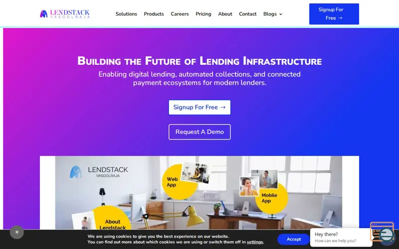 Screenshot of Best Micro Financing Software , a launch using Divi Torque