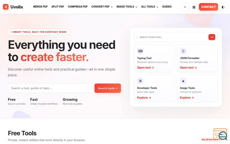 Screenshot of Uvolix