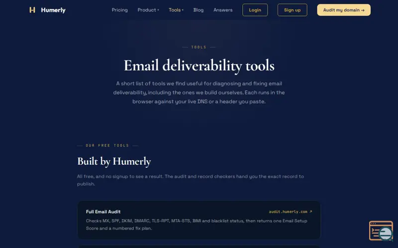 Screenshot of Humerly
