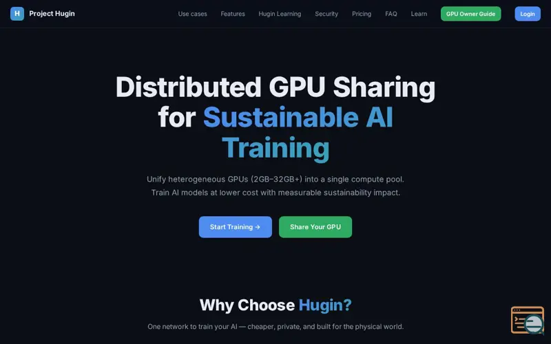 Screenshot of Project Huginn