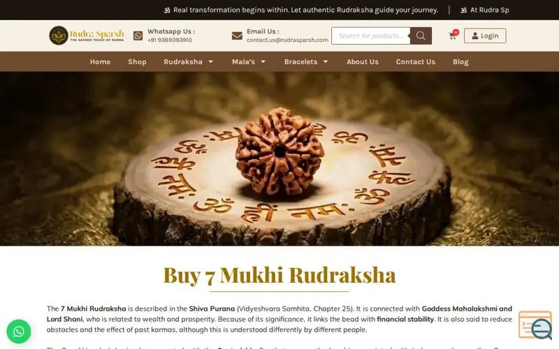 Screenshot of Rudra Sparsh
