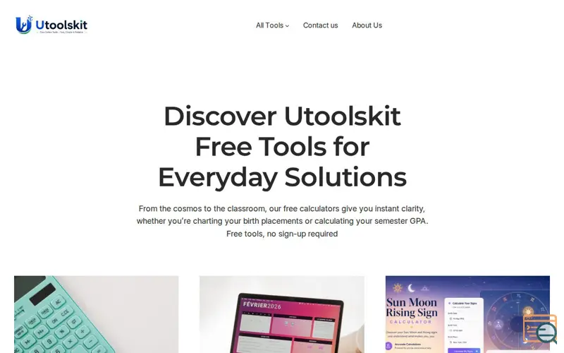 Screenshot of Utoolskit