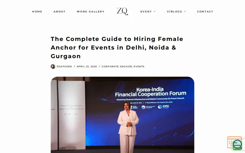 Screenshot of Top Tips for Hiring Female Anchors , a launch using CanvasJS