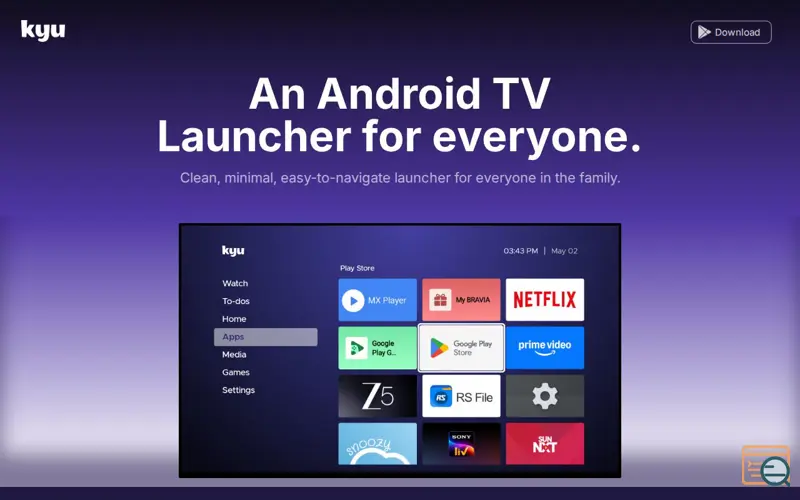 Screenshot of Kyu Launcher