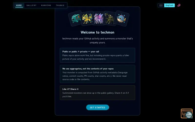 Screenshot of techmon