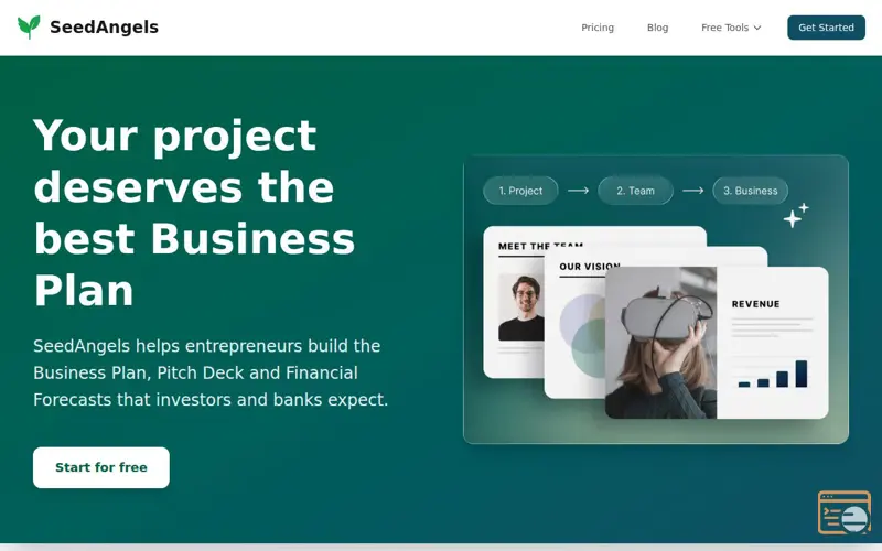 Screenshot of SeedAngels