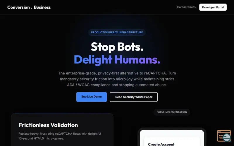 Screenshot of Conversion.Business