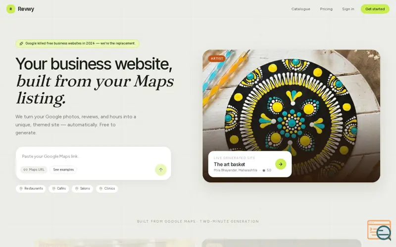 Screenshot of Revwy