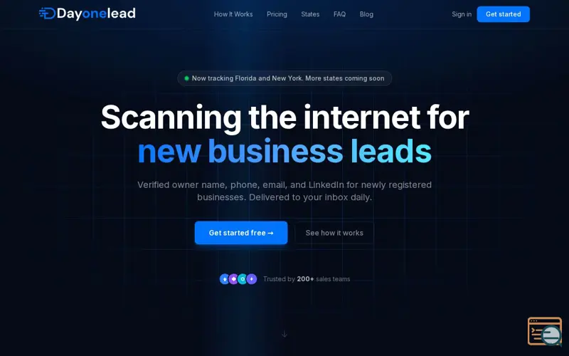 Screenshot of DayOneLead