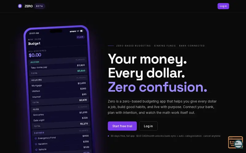 Screenshot of Zero