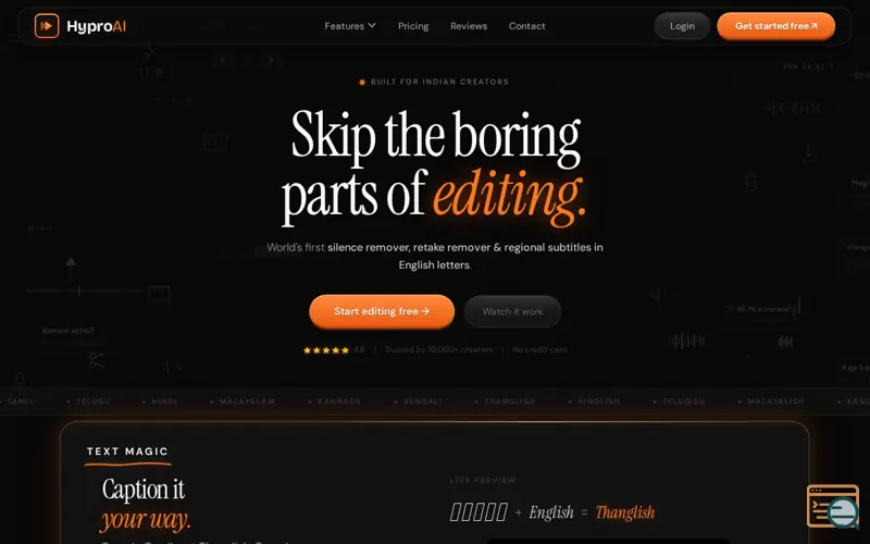 Screenshot of hyproai