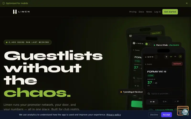 Screenshot of Lime-n.io