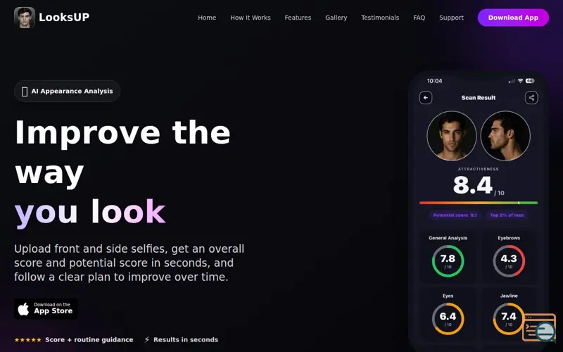 Screenshot of LooksUP