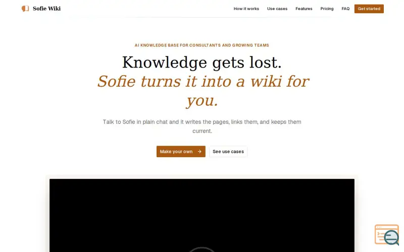 Screenshot of Sofie