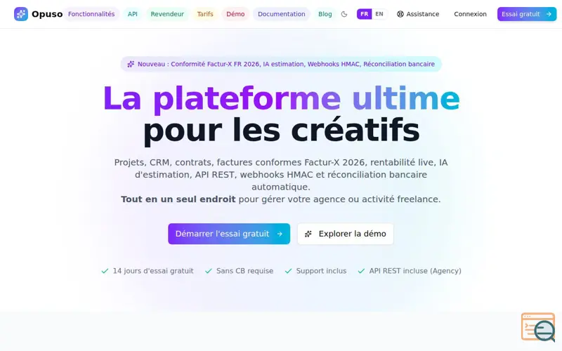 Screenshot of Opuso