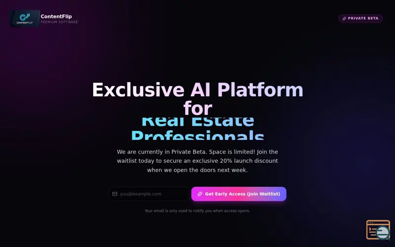 Screenshot of ContentFlip