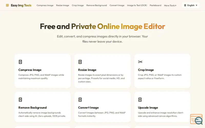 Screenshot of EasyImgTools
