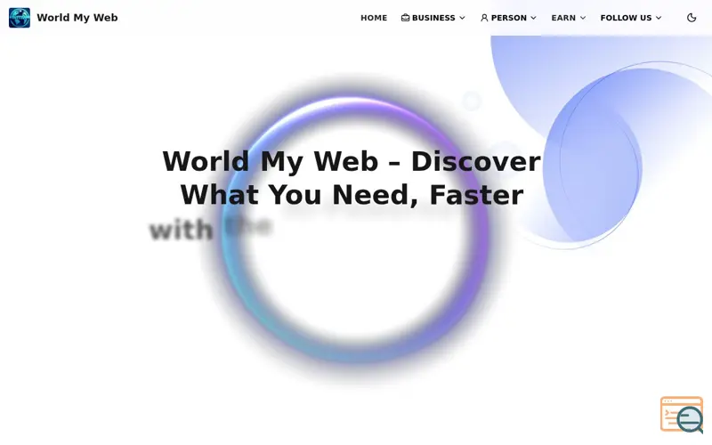 Screenshot of World My Web