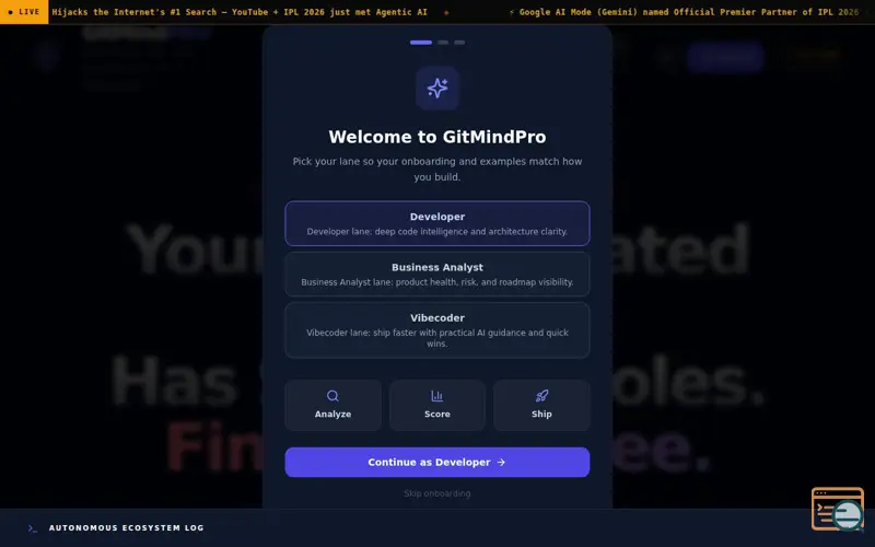 Screenshot of GitMindPro