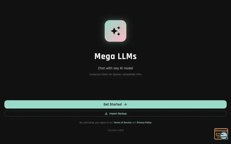 Screenshot of MegaLLM
