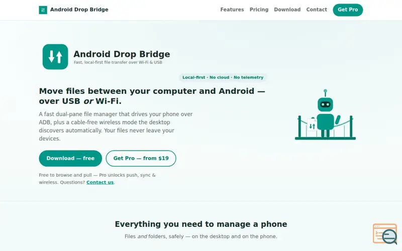 Screenshot of Android Transfer File
