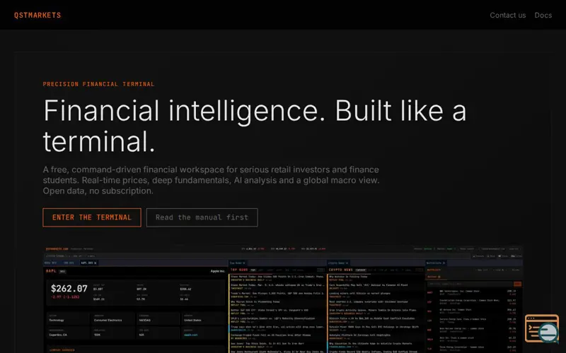 Screenshot of QSTMARKETS