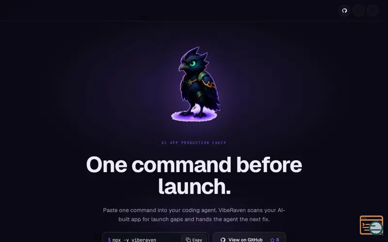 Screenshot of VibeRaven
