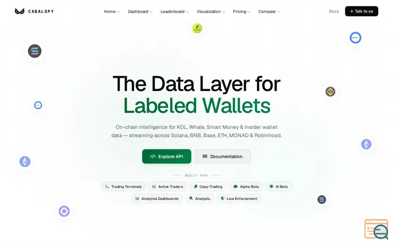 Screenshot of CabalSpy