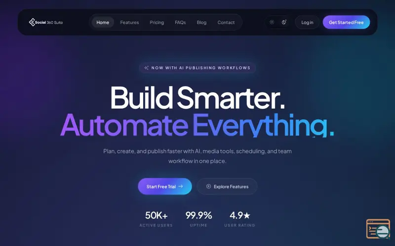 Screenshot of Social 360 Suite