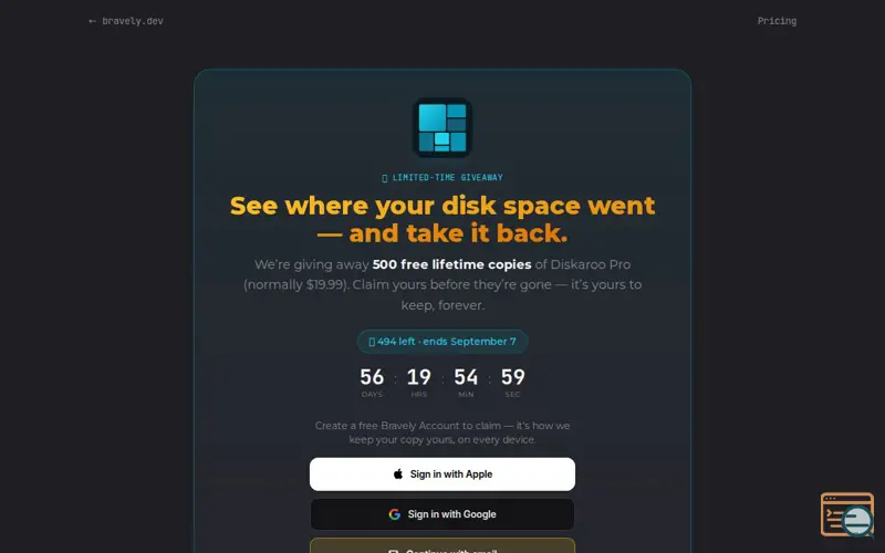 Screenshot of Diskaroo