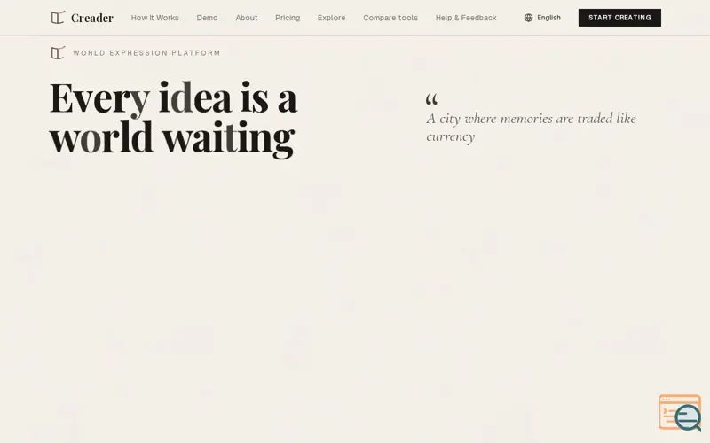 Screenshot of Creader