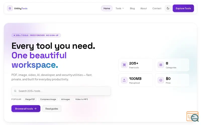 Screenshot of All-in-One Utility Tools